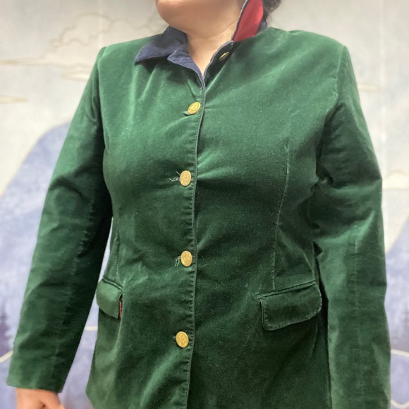 Tabi Suede Green Jacket - ladies L - Picture 2 of 6